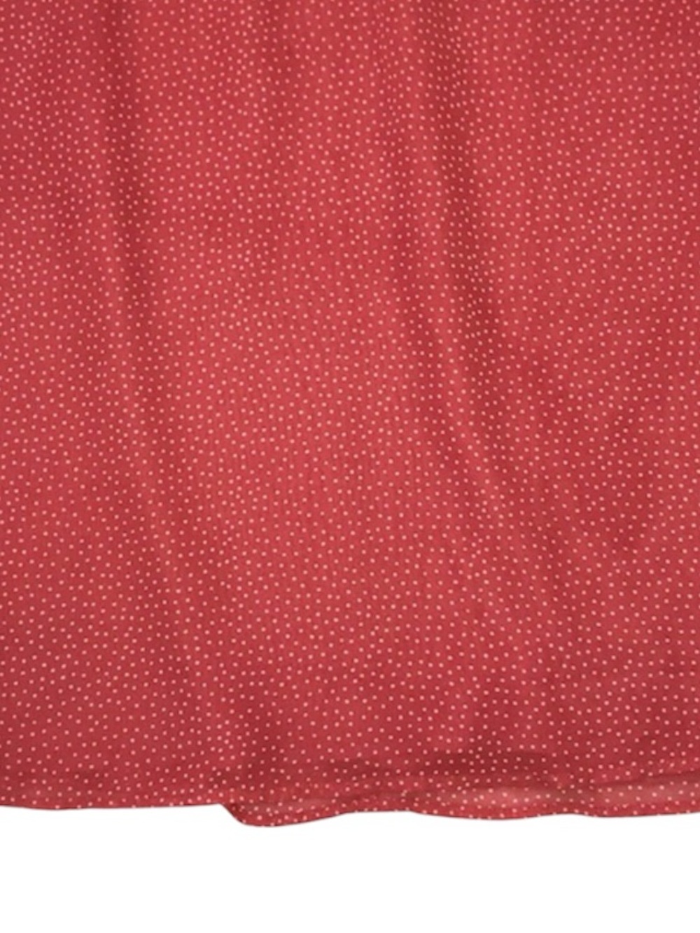 LOFT Outlet Sleeveless Mock Neck Blouse Polka Dot Shell Top Coral Red Medium - Picture 7 of 10